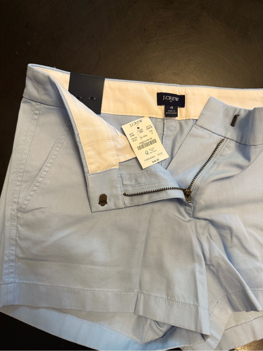 J. Crew Pale Blue Women's Tailored Shorts
